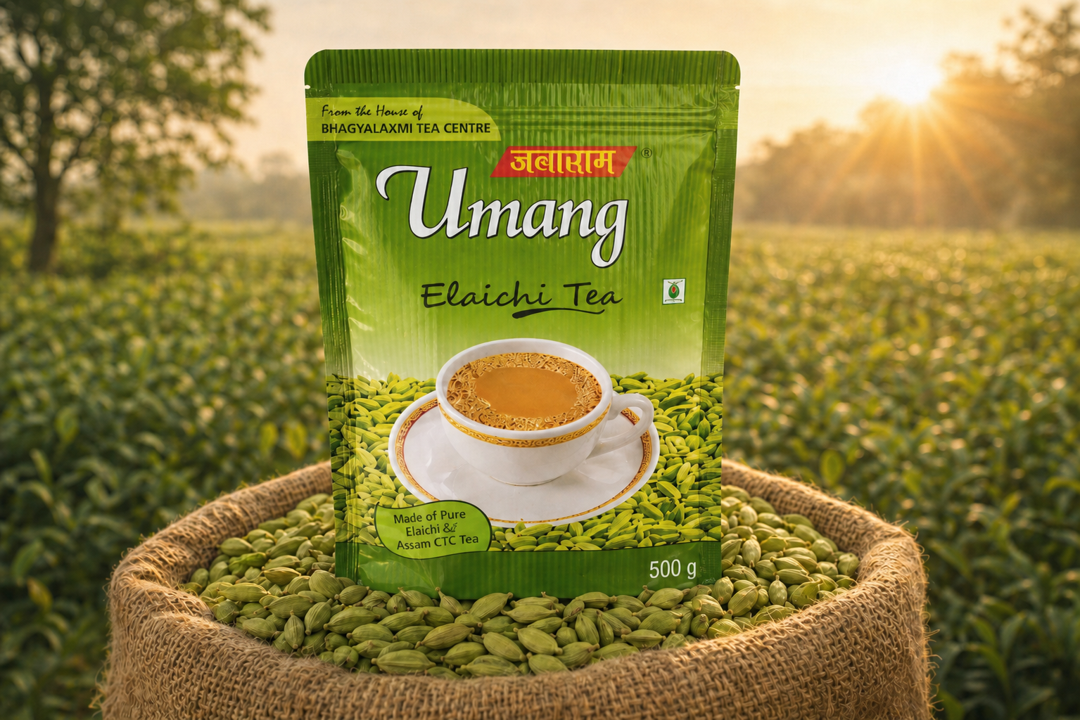 Umang Elaichi Tea - 500gm – Aromatic Cardamom Tea | Premium Assam CTC Chai