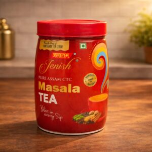 Buy Jalaram Jenish Masala Tea Jar 250gm – Premium Strong Masala Chai | Assam CTC Tea